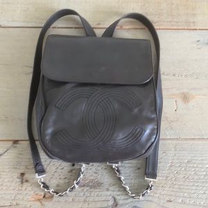 Chanel lambskin backpack